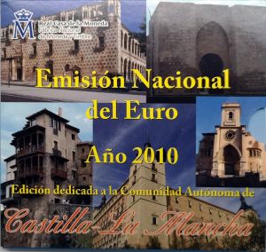 SPAIN 2010 - EURO COIN SET BU - CASTILLA LA MANCHA